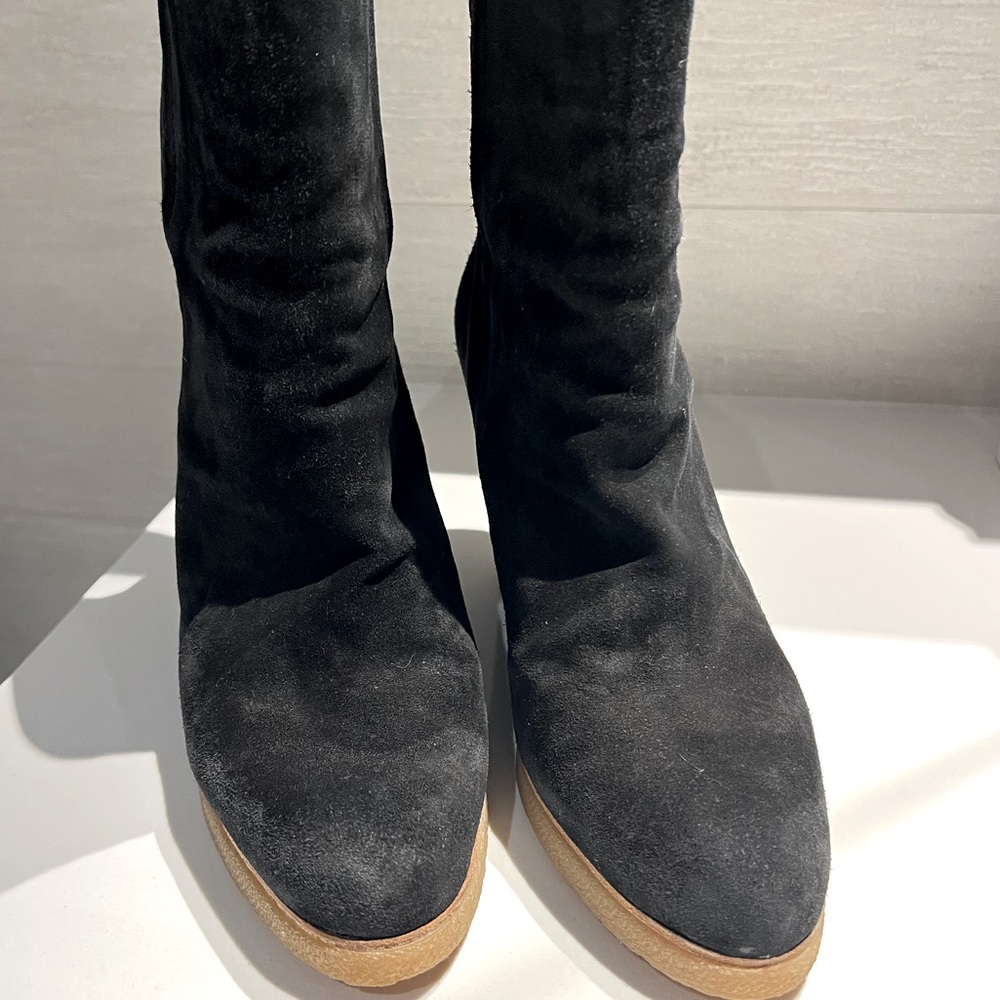 Stuart Weitzman Suede wedge bootie 6.5